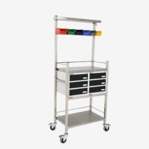 Crash Cart Trolley 6 Bin